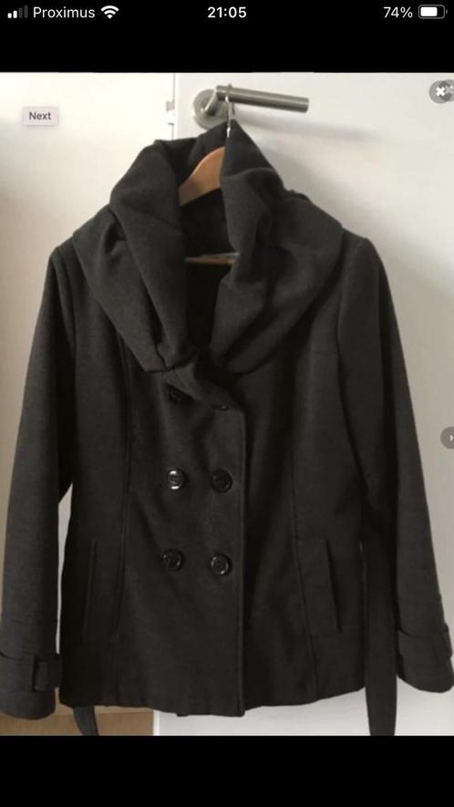 Warme grijze winter jas / mantel / duffel coat maat 42, Kleding | Dames, Jassen | Winter, Zo goed als nieuw, Maat 38/40 (M), Ophalen of Verzenden