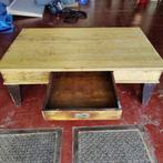 Mooie, grote, eiken salontafel, Huis en Inrichting, Ophalen, Gebruikt, Eikenhout
