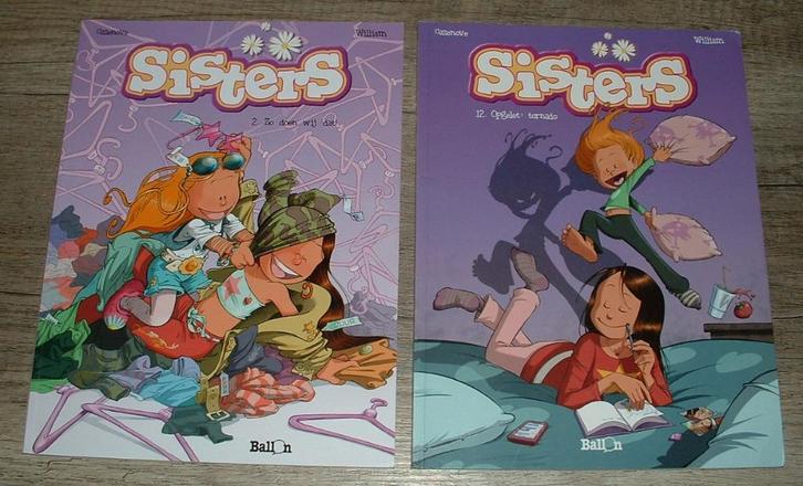 2 strips uit de reeks sisters ballon media uitgave, Boeken, Stripverhalen, Meerdere stripboeken, Ophalen of Verzenden