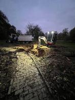 Tuinenleuckx minitractor werktuigen kraan & chauffeur tehuur, Ophalen, Kraan