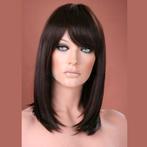 Luxe pruik halflang steil haar model Missy kleur 6, Envoi, Neuf