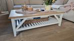 Massief eiken tafel + salontafel (SLOTS DECO), Huis en Inrichting, Ophalen, Gebruikt, 100 tot 150 cm, Eikenhout