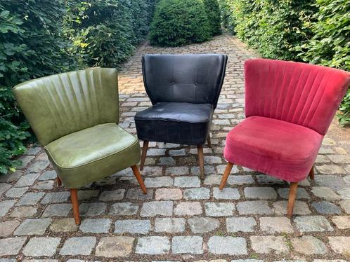 Vintage/retro EXPO 58 cocktailstoeltjes, Huis en Inrichting, Zetels | Zetels, Gebruikt, Stof, Ophalen