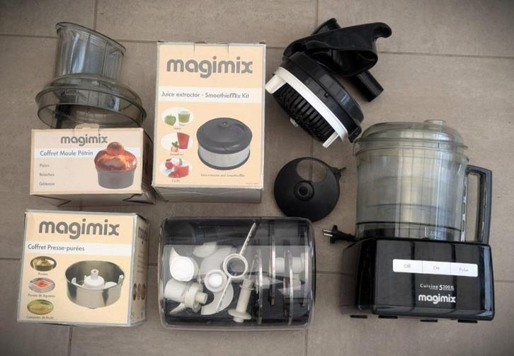 Magimix 5200 XL, Cuisine System Food Processor (accessories), Elektronische apparatuur, Keukenmixers, Zo goed als nieuw, Ophalen of Verzenden