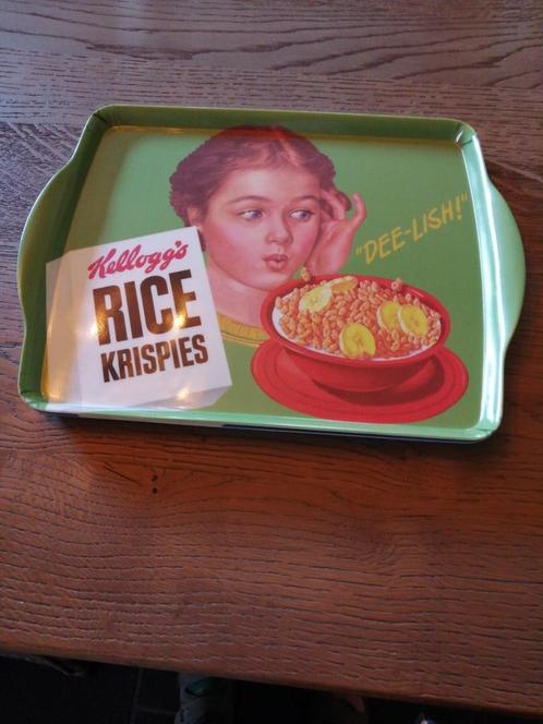 Set van 3 vintage Kellogg's dienbladen, Huis en Inrichting, Woonaccessoires | Dienbladen, Zo goed als nieuw, Ophalen of Verzenden