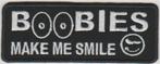 Boobies Make me Smile stoffen opstrijk patch embleem, Motos, Accessoires | Autre, Neuf