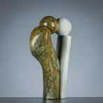 beeld van serpetine steen -Loving people, Ophalen of Verzenden