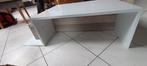 Table basse blanche et chêne gris, Maison & Meubles, Tables | Tables de salon, Comme neuf, Autres essences de bois, 100 à 150 cm
