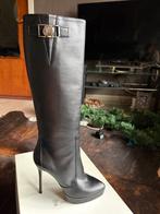 Versace laarzen, Ophalen, Hoge laarzen, Zwart, Nieuw