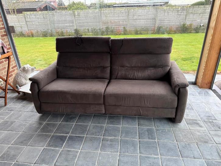 2 zit zetel met relax functies ( 200cm x 90 cm ), Huis en Inrichting, Zetels | Zetels, Zo goed als nieuw, Rechte bank, Tweepersoons