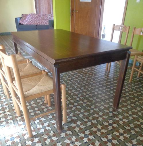 table s.à.m avec allonges, Huis en Inrichting, Tafels | Eettafels, Gebruikt, 50 tot 100 cm, 150 tot 200 cm, Vijf personen of meer