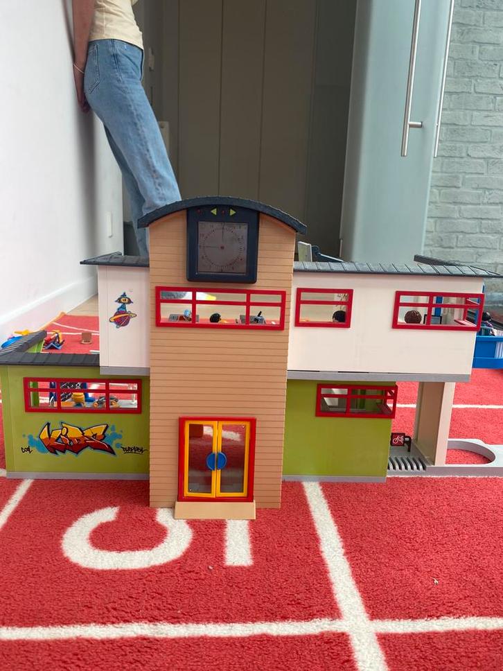 Playmobil school, Kinderen en Baby's, Speelgoed | Poppenhuizen, Gebruikt, Poppenhuis, Ophalen