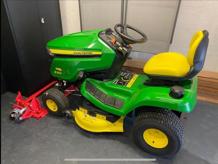 John Deere X350 Benzine Zitmaaier met Mulchmaaidek, Tuin en Terras, Grasmaaiers, Mulchfunctie, Ophalen