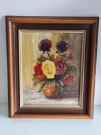 Zeer mooi schilderij op doek - bloemen, Ophalen of Verzenden