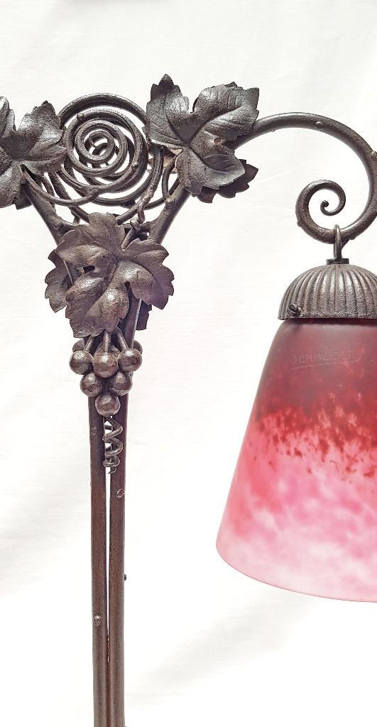 Lampe latérale double Art Déco - Schneider., Antiquités & Art, Antiquités | Éclairage, Enlèvement ou Envoi