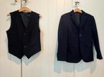 Donkerblauwe vest + ondervest maat 128-134, Ophalen of Verzenden, Zo goed als nieuw, Jongen