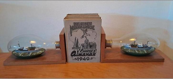 2 serre-livres, bateau en bouteille 0.304 Laermans, Collections, Marine, Enlèvement