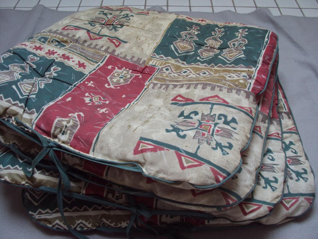 Set van 4 tuinkussens  43 cm x 43 cm, Ophalen of Verzenden