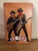 Plaque métallique ZZ TOP, Ophalen of Verzenden, Zo goed als nieuw