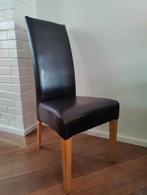 8 lederen donker bruine comfortable eetkamer stoelen, Huis en Inrichting, Ophalen, Zo goed als nieuw