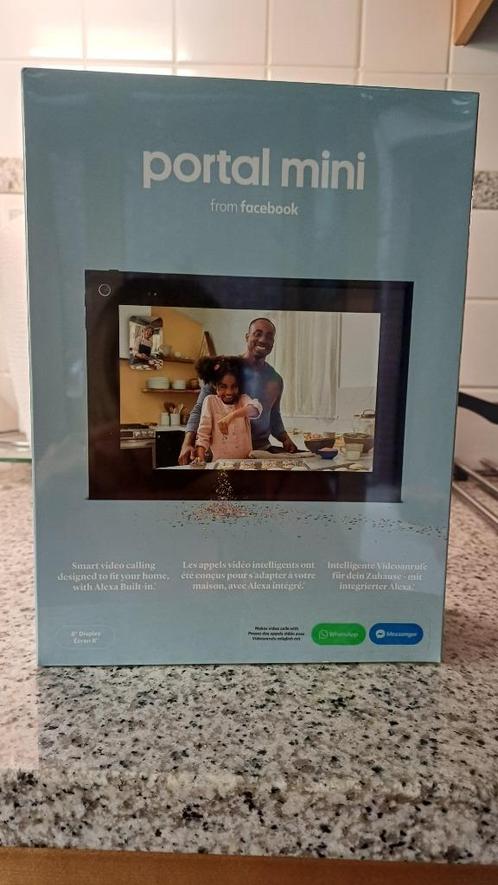 digitale fotokader (nieuw)facebook portal mini black, Audio, Tv en Foto, Foto | Digitale fotokaders, Nieuw, 8 tot 12 inch, Muziek