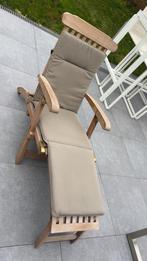 Deckchair Tribu, Tuin en Terras, Ligbedden, Ophalen, Teakhout, Verstelbaar