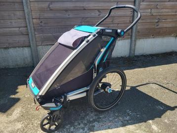 Fietskar Thule Chariot lite Single, Fietsen en Brommers, Ophalen, Opvouwbaar, 20 tot 40 kg, Zo goed als nieuw