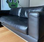 lederen zetel, Huis en Inrichting, Ophalen, Gebruikt, Driepersoons, 75 tot 100 cm