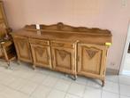 Buffet en bois massif (chène), Maison & Meubles, Enlèvement, Comme neuf, Chêne, Avec tiroir(s)