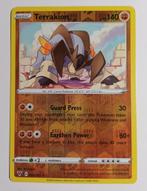Pokémonkaart Terrakion Vivid Voltage 92/185 Rev. Holo, Foil, Gebruikt, Ophalen of Verzenden, Losse kaart