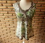 - 119- -blouse femme t.40 grise et verte - cache cache -, Vêtements | Femmes, Blouses & Tuniques, Cache cache, Taille 38/40 (M)