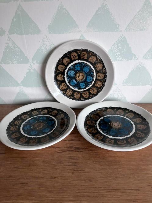 Biltons - 3 bordjes retro, Antiek en Kunst, Antiek | Servies los, Ophalen of Verzenden