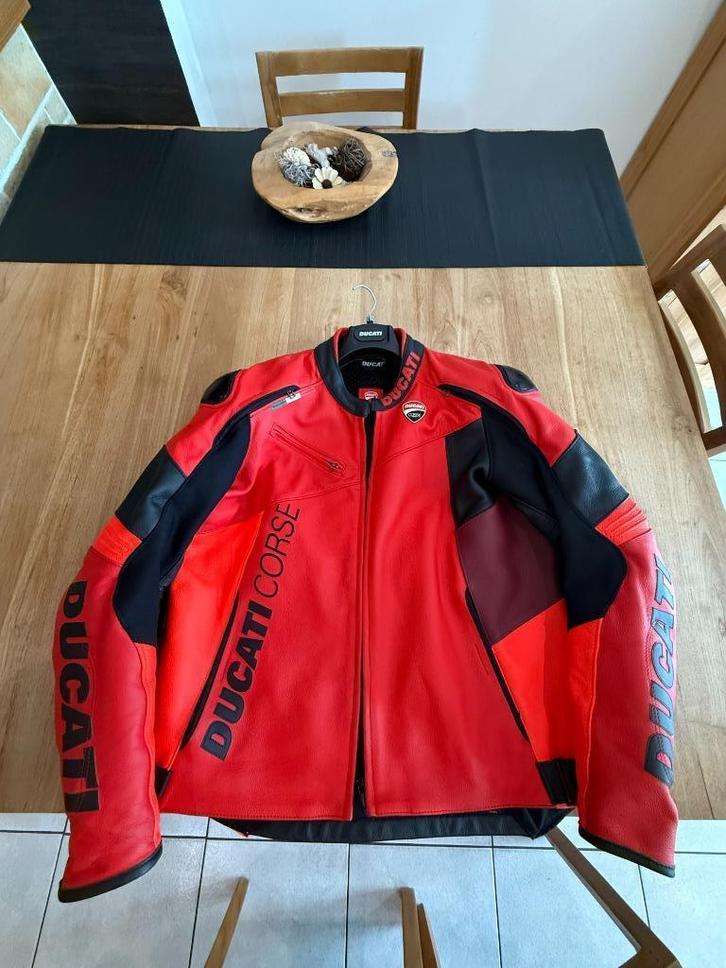 Ducati Corse C6 Rode leren jas, Motoren, Kleding | Motorkleding, Jas | leer, Heren, Tweedehands, Ophalen