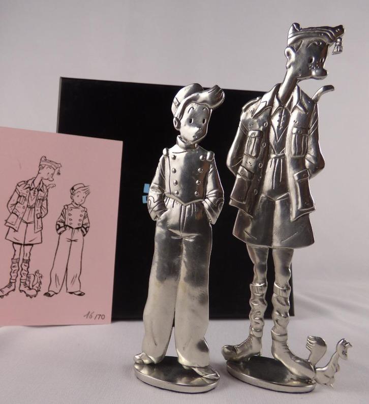 Emile Bravo/Spirou & Fantasio/Etains Virginie, Verzamelen, Stripfiguren, Zo goed als nieuw, Beeldje of Figuurtje, Guust of Robbedoes