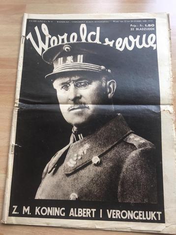 Weekblad van 22/28 feb 1934 dood van Kon Albert