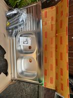 Dubbele spoelbak franke L120 x B60 H3 cm opbouw, Huis en Inrichting, Keuken | Keukenelementen, Ophalen, Nieuw