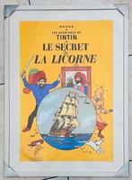 Kader met luxe reproductie in  canvas kuifje tintin hervé, Verzamelen, Ophalen, Rechthoekig Staand, Deurposter of groter, Nieuw