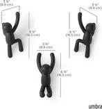 wandhaak | 3 stuks | zwart | GRATIS LEVERING, Huis en Inrichting, Kunststof, Wandhaken, -, Verzenden