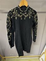 Jurk - Karen Millen zwart gout maat M, Kleding | Dames, Ophalen of Verzenden, Zo goed als nieuw, Maat 38/40 (M), Zwart