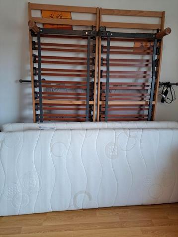 Sommier + matelas lattoflex, Autres dimensions, Matelas, Comme neuf, Enlèvement