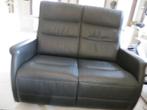 Salon in zwart leder, merk Recor., Enlèvement, Comme neuf, Cuir