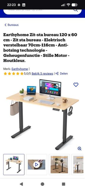 Elektrische verstelbare bureau  beschikbaar voor biedingen