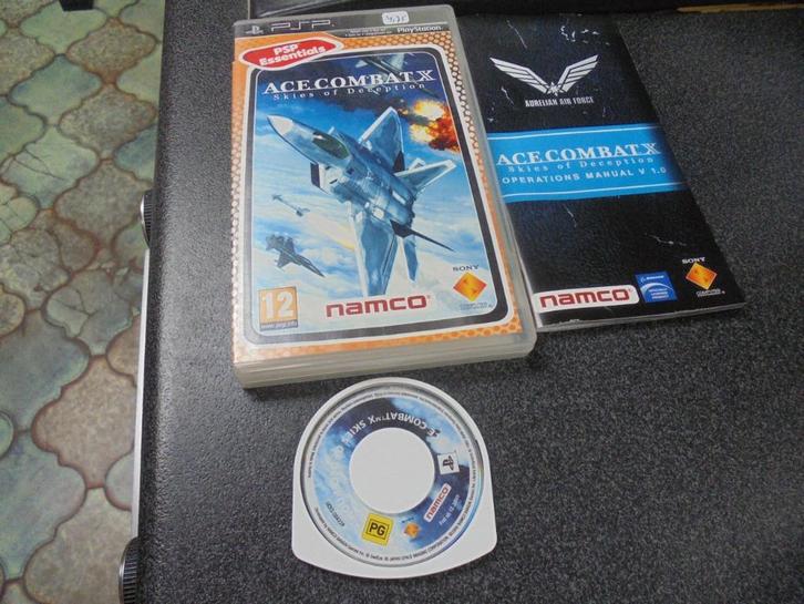 PSp Ace Combat X Skies of deception (CIB), Games en Spelcomputers, Games | Sony PlayStation Portable, Gebruikt, Racen en Vliegen