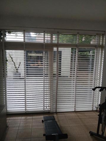 10 Stores à stores en bois blanc, largeur 7 cm, 100 à 150 cm, Enlèvement, Utilisé, 200 cm ou plus