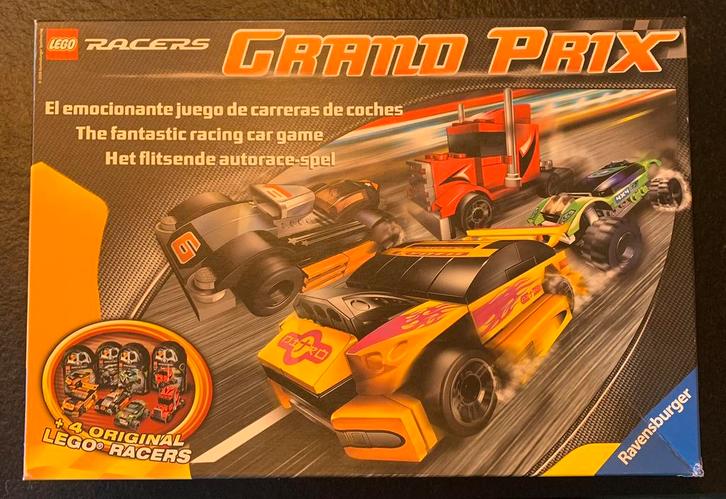 Lego racers Grand Prix racing car game incl. 4 lego racers, Kinderen en Baby's, Speelgoed | Duplo en Lego, Zo goed als nieuw, Lego
