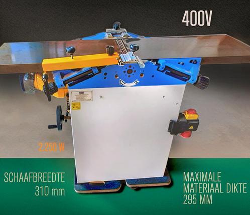 - GERESERVEERD - VLAK en VANDIKTEBANK - 400 Volt, Doe-het-zelf en Bouw, Schaafmachines, Gebruikt, Elektrisch, Ophalen