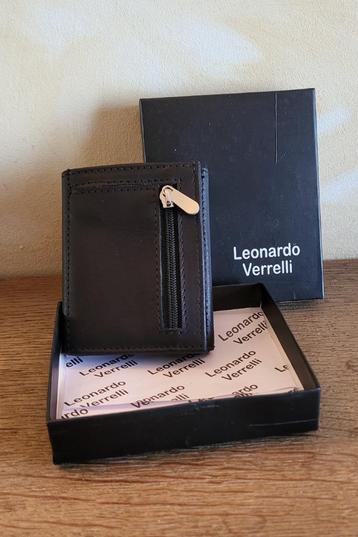 LEONARDO VERRELLI zwart lederen portemonnee *** NIEUW *** beschikbaar voor biedingen