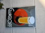 Oude geëmailleerde vintage reclameplaat Biere Gangloff, Ophalen of Verzenden, Gebruikt