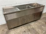 horeca spoelbak / spoeltafel RVS, Zakelijke goederen, Ophalen, Gebruikt, Inox Meubilair