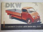 DKW CAMIONETTE  750 kg  FOLDER, Verzenden